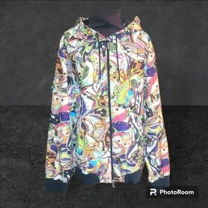 NIKE Air Jordan 90's Technicolor Jumpman Warm-up Hooded Jacket